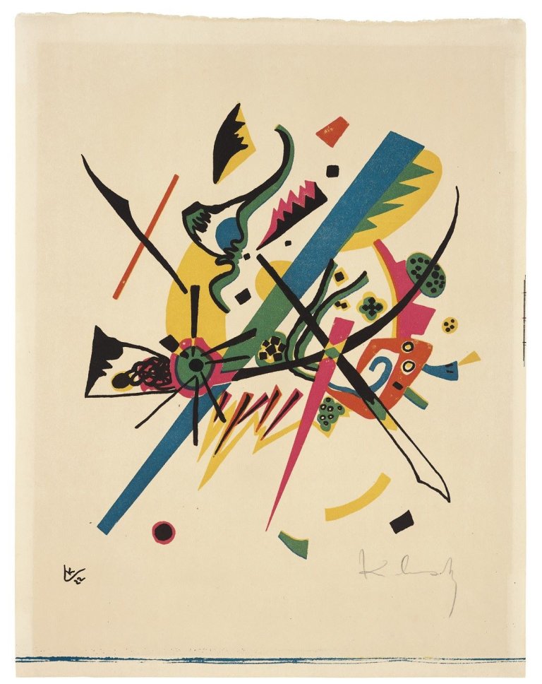This picture shows the following artwork: Wassily Kandinsky. „Kleine Welten I“. 1922.