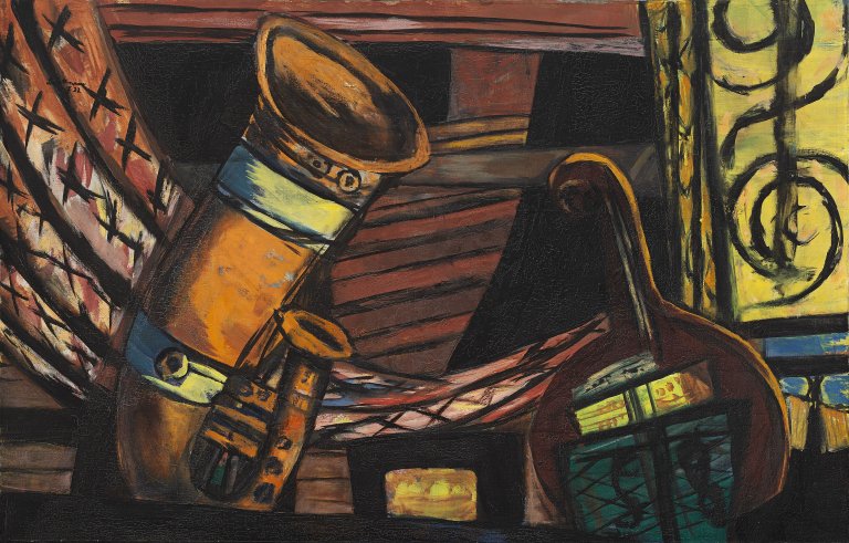This picture shows the following artwork: Max Beckmann. ”Orchester”. 1932.