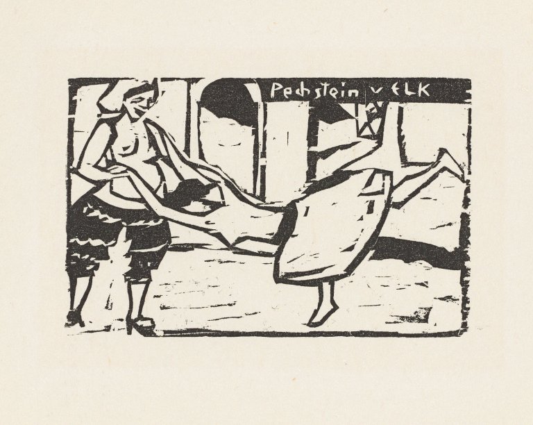 This picture shows the following artwork: Ernst Ludwig Kirchner. „Tanz“. 1910/1975.