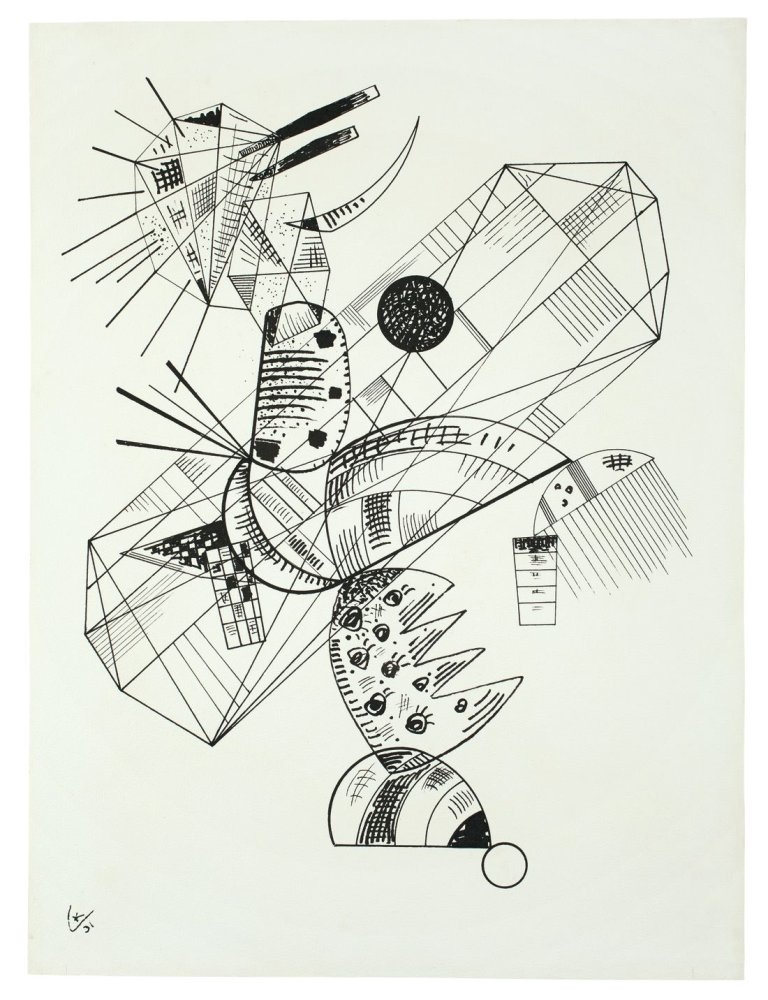This picture shows the following artwork: Wassily Kandinsky. „Ohne Titel“. 1931.