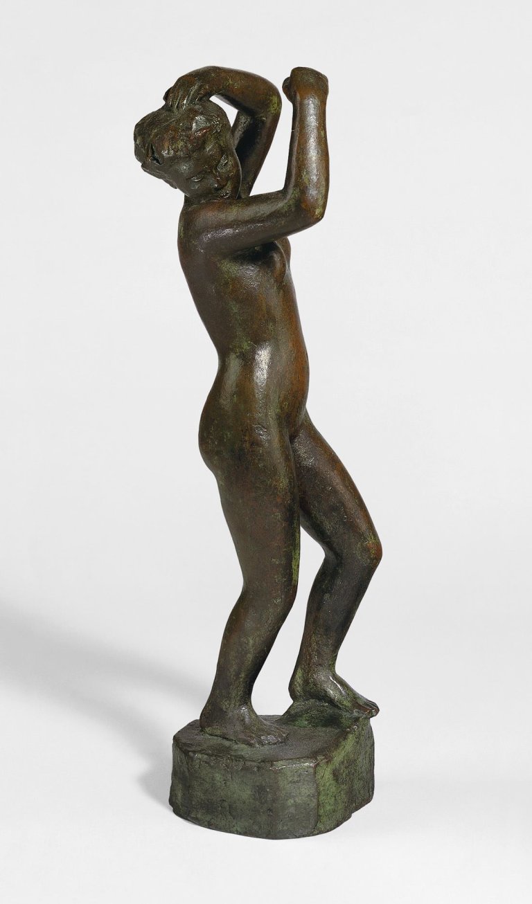 This picture shows the following artwork: Georg Kolbe. Frau mit erhobenen Armen. 1917.