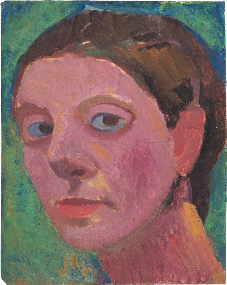 This picture shows the following artwork: Paula Modersohn-Becker. ”Selbstbildnis nach halblinks”. 1906.