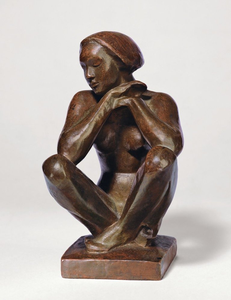 This picture shows the following artwork: Georg Kolbe. Sitzende. 1923.