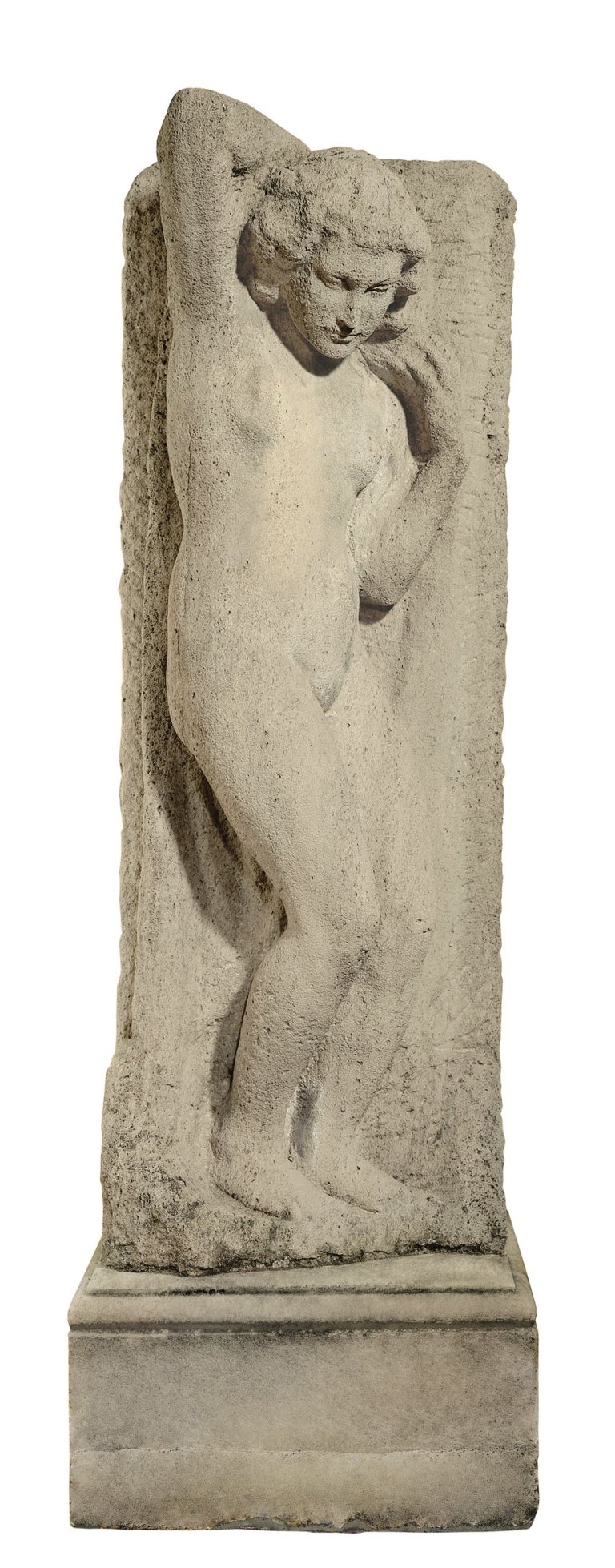 This picture shows the following artwork: Georg Kolbe. Stehender weiblicher Akt. Circa 1903.