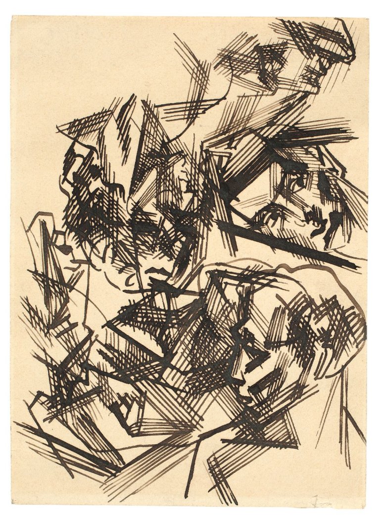 This picture shows the following artwork: August Macke. „Vision I“. 1913.