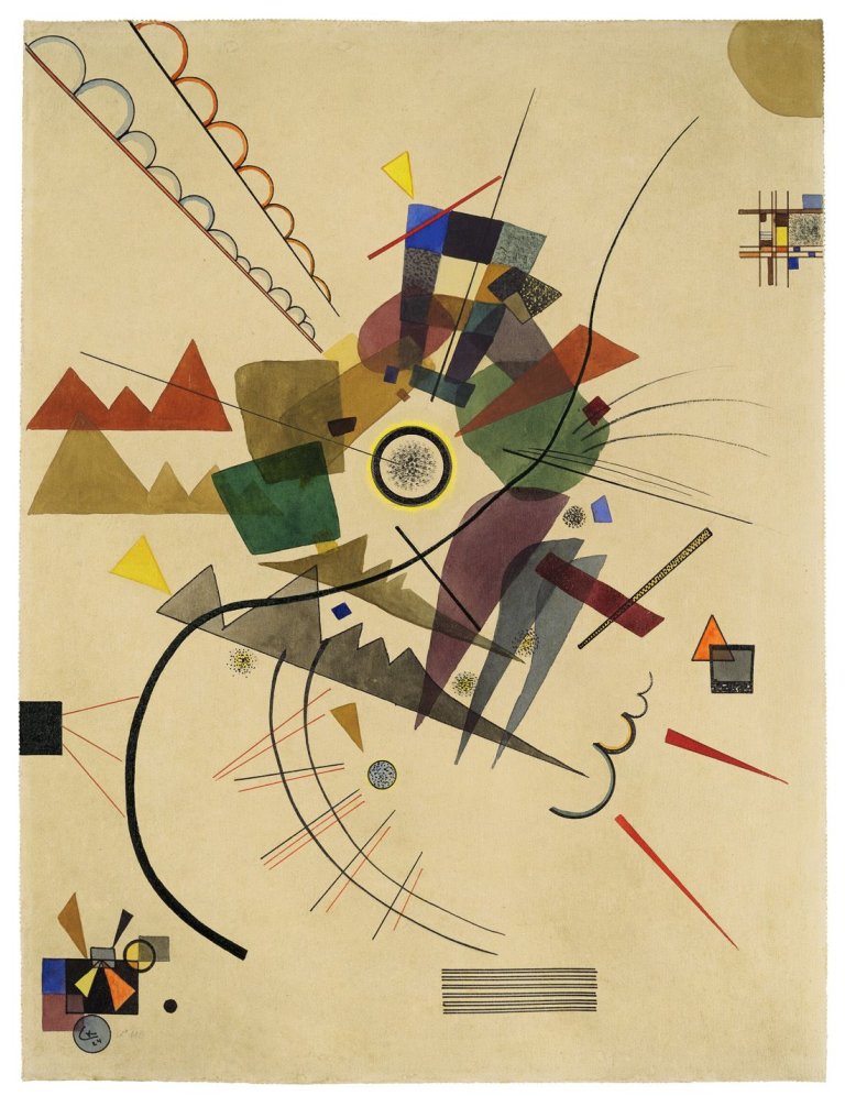 This picture shows the following artwork: Wassily Kandinsky. „Ringsum“. 1924.