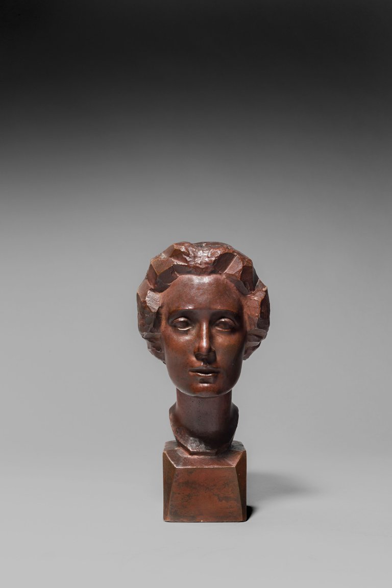 This picture shows the following artwork: Georg Kolbe. ”Porträt Benjamine Kolbe”. 1915.