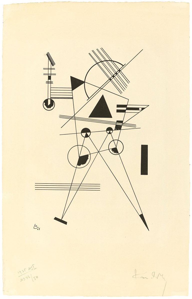 This picture shows the following artwork: Wassily Kandinsky. „Lithographie No 1“. 1925.