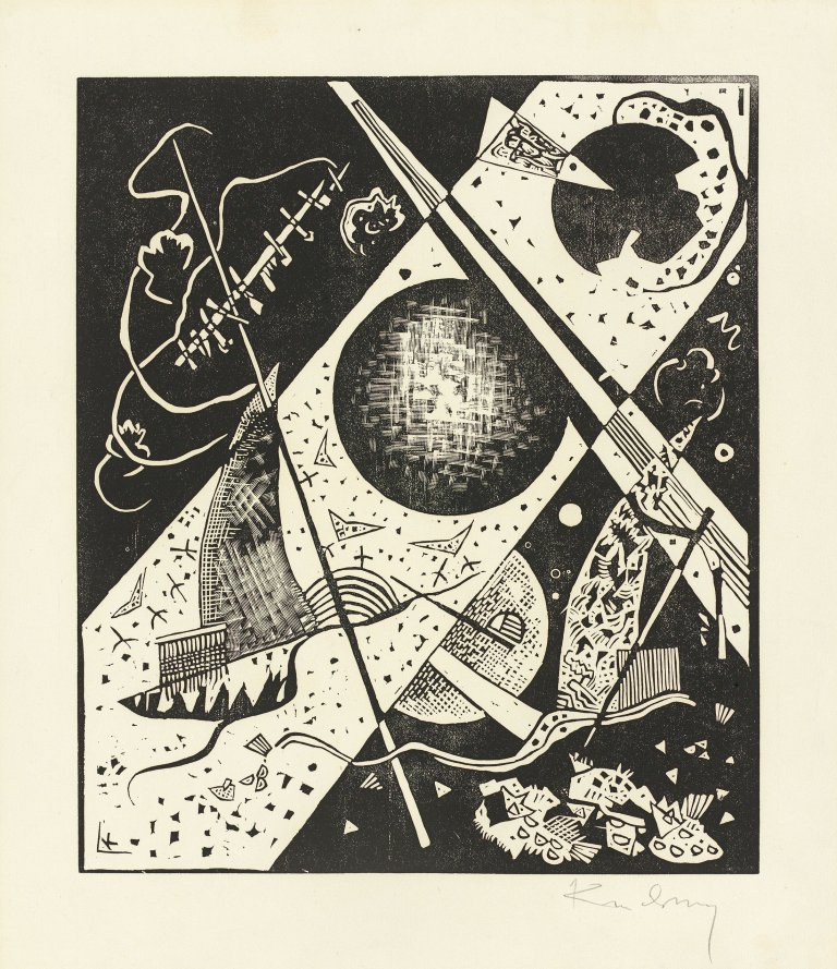 This picture shows the following artwork: Wassily Kandinsky. „Kleine Welten VI“. 1922.