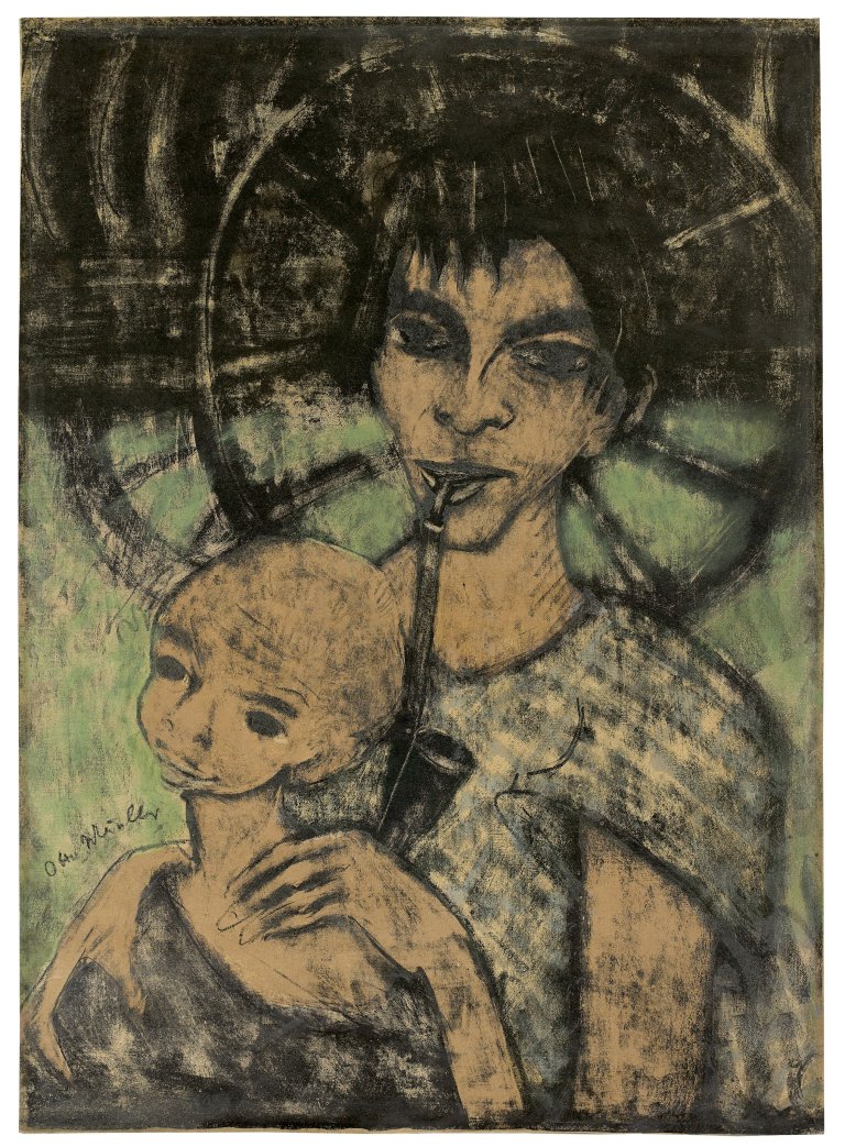 This picture shows the following artwork: Otto Mueller. „Zigeunermadonna“. 1926-27.