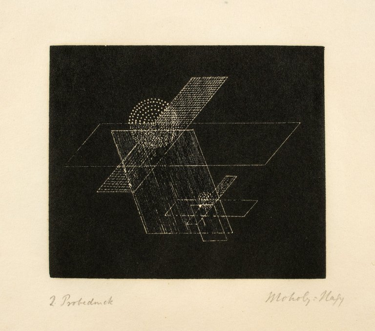 Auf diesem Bild ist das folgende Kunstwerk zu sehen: László Moholy-Nagy. Ohne Titel. Um 1922-24.