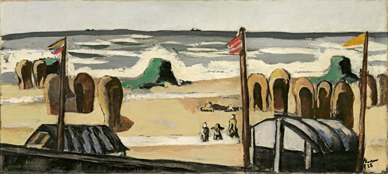 This picture shows the following artwork: Max Beckmann. ”Grauer Strand”. 1928.