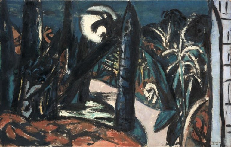 This picture shows the following artwork: Max Beckmann. „Nachtgarten bei Cap Martin“. 1944.