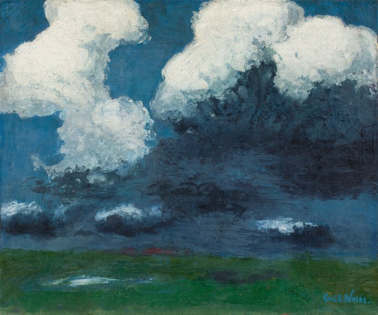 This picture shows the following artwork: Emil Nolde. „Weiße Wolken“. 1926.