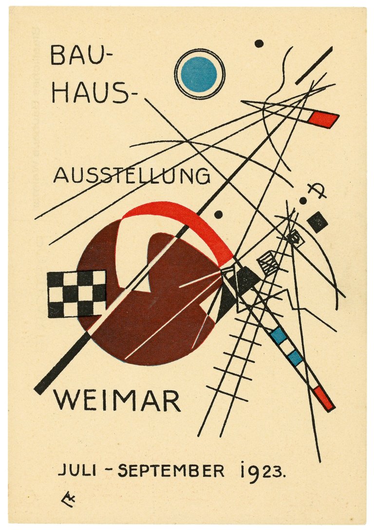 This picture shows the following artwork: Wassily Kandinsky. „Bauhaus-Ausstellung Weimar Juli – September 1923“. 1923.