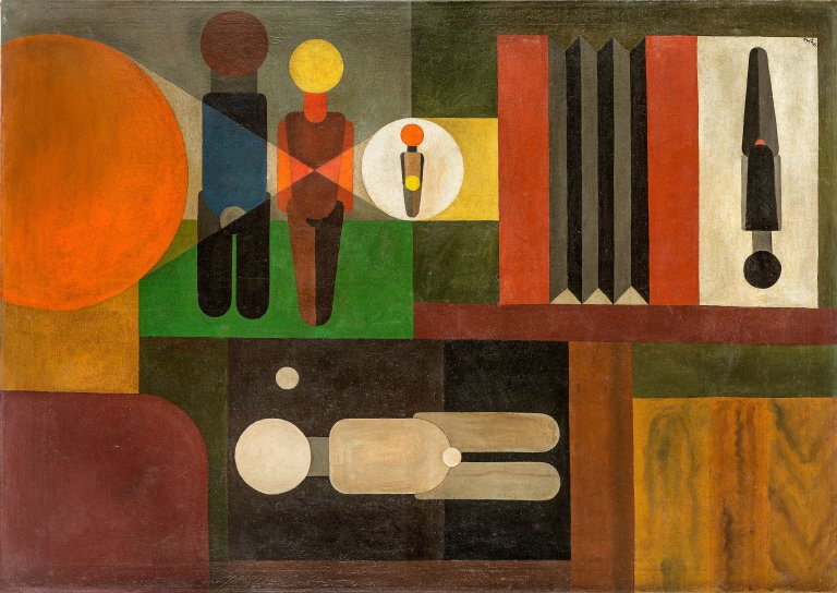 This picture shows the following artwork: Franz Wilhelm Seiwert. ”Wandbild für einen Fotografen”. 1925.