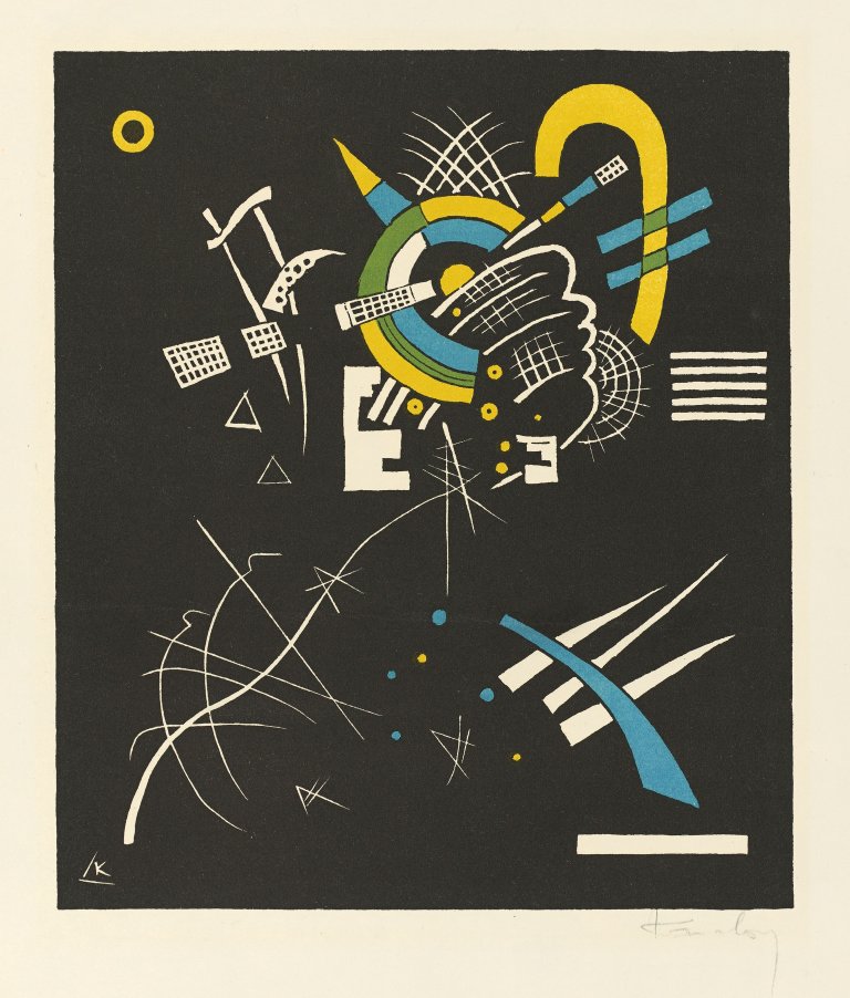 This picture shows the following artwork: Wassily Kandinsky. „Kleine Welten VII“. 1922.