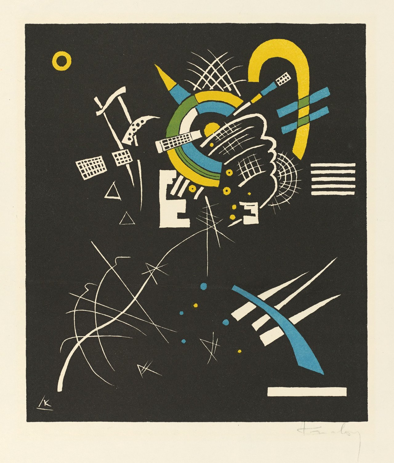 This picture shows the following artwork: Wassily Kandinsky. „Kleine Welten VII“. 1922.