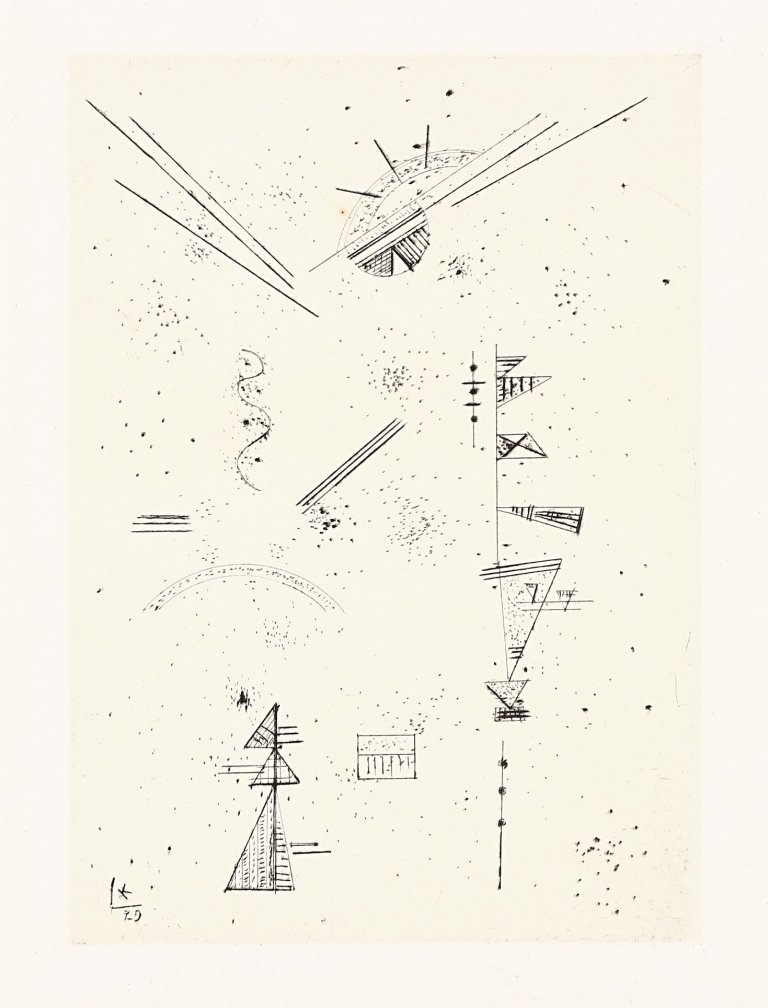 This picture shows the following artwork: Wassily Kandinsky. „Vierte Jahresgabe für die Kandinsky-Gesellschaft“. 1929.