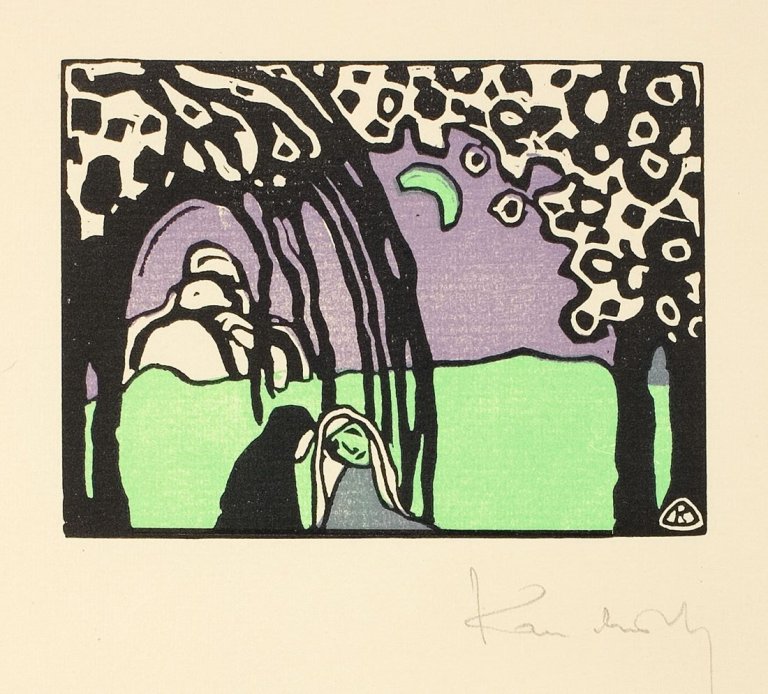 This picture shows the following artwork: Wassily Kandinsky. „Klänge“. 1907/12.