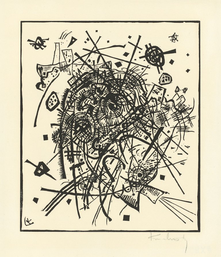 This picture shows the following artwork: Wassily Kandinsky. „Kleine Welten VIII“. 1922.