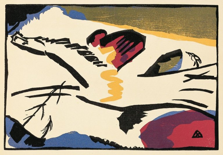 This picture shows the following artwork: Wassily Kandinsky. „Klänge“. 1907-12.