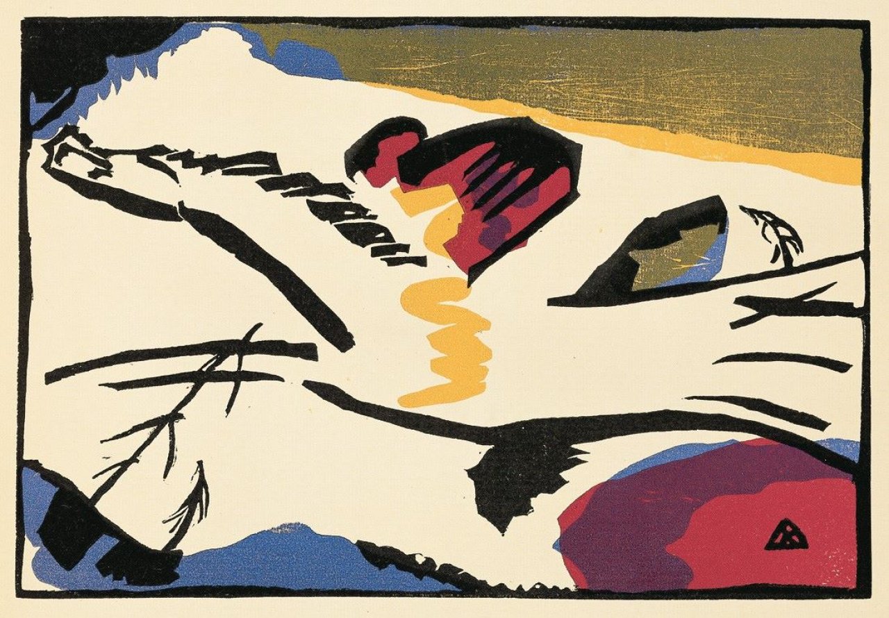 Auf diesem Bild ist das folgende Kunstwerk zu sehen: Wassily Kandinsky. „Klänge“. 1907-12.