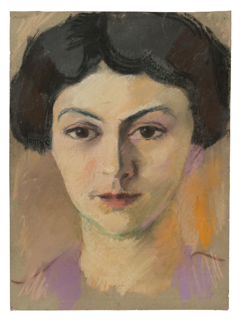 This picture shows the following artwork: August Macke. „Porträt Elisabeth (Hilterfingen)“. 1913.