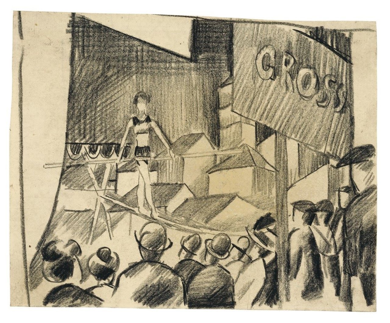 Auf diesem Bild ist das folgende Kunstwerk zu sehen: August Macke. „Seiltänzer“. 1913/14.