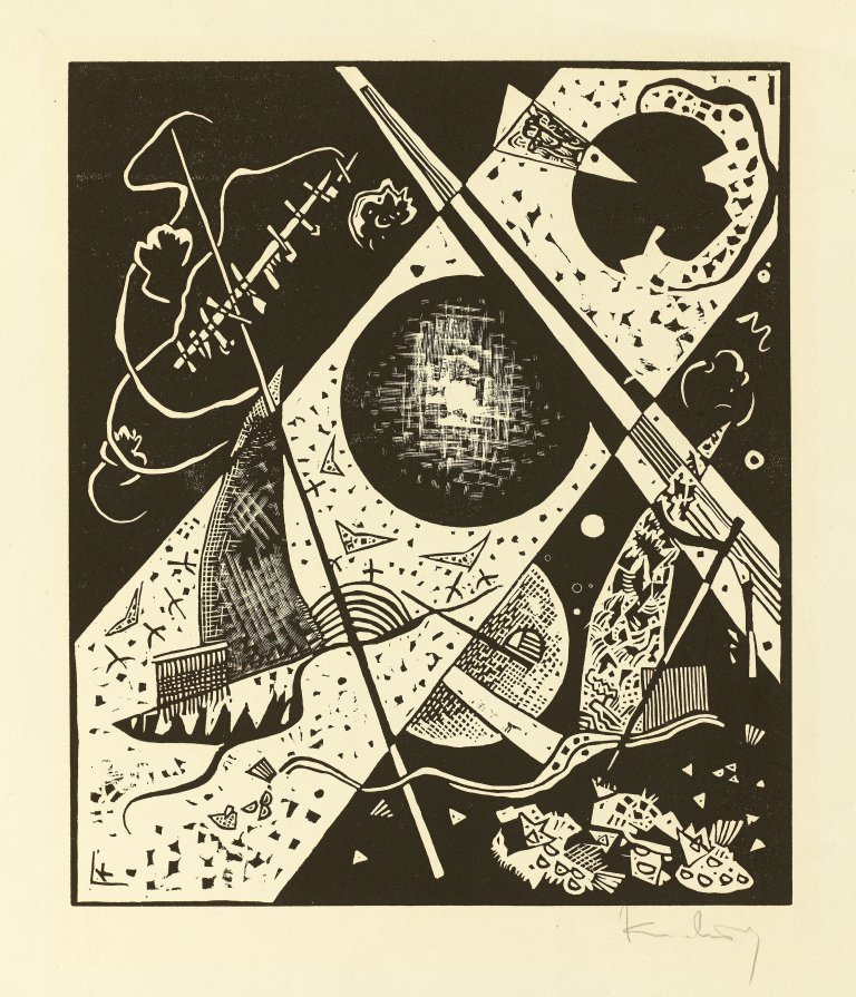This picture shows the following artwork: Wassily Kandinsky. „Kleine Welten VI“. 1922.