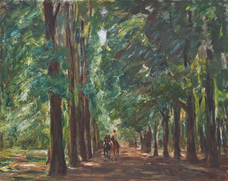 This picture shows the following artwork: Max Liebermann. ”Reiter in der Allee bei Sakrow”. 1924.