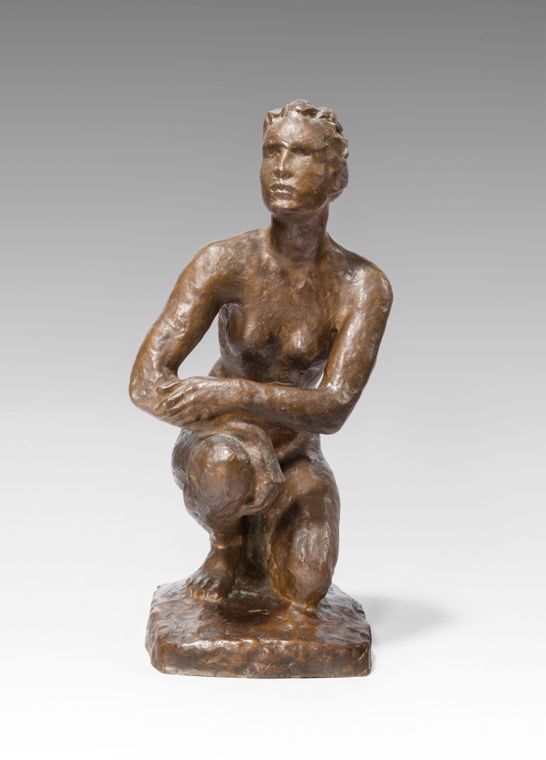 This picture shows the following artwork: Georg Kolbe. ”Kauernde Marburg”. 1925.