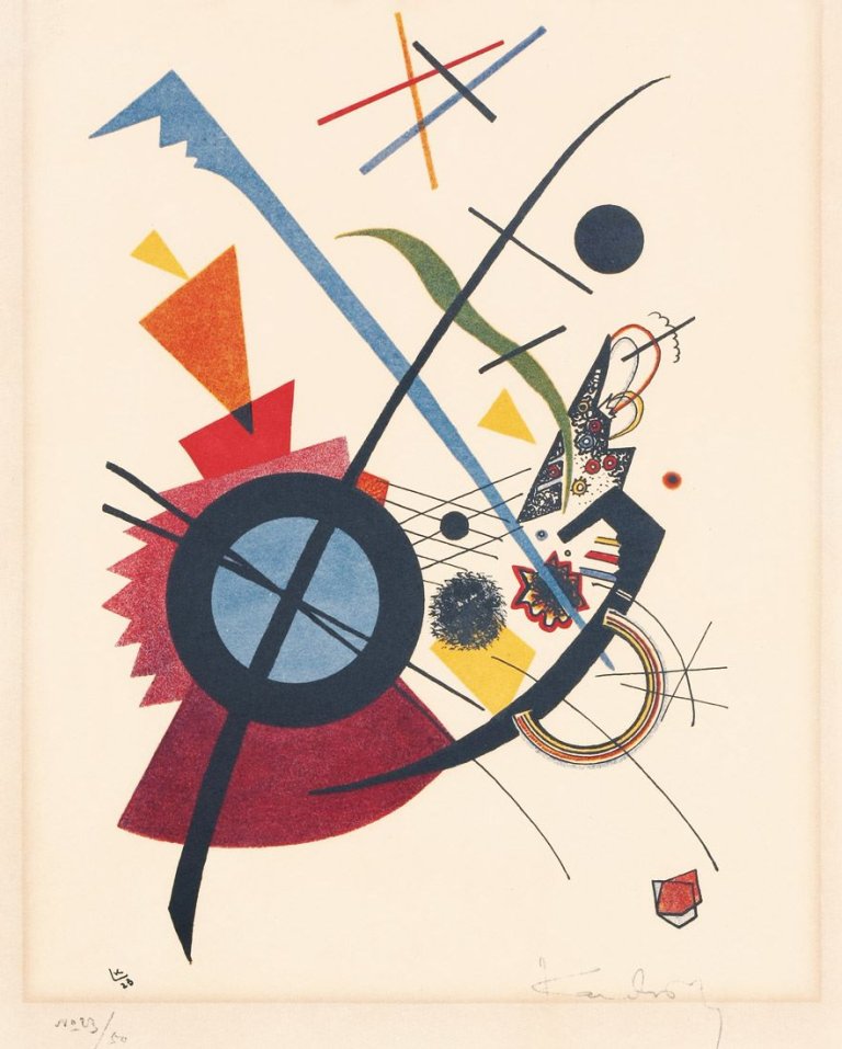 This picture shows the following artwork: Wassily Kandinsky. „Violett“. 1923.