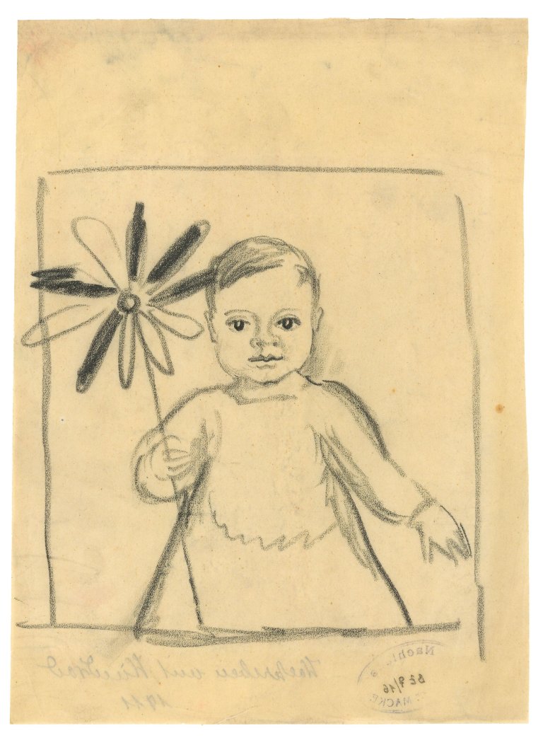 This picture shows the following artwork: August Macke. "Walter mit Windrad". 1911.