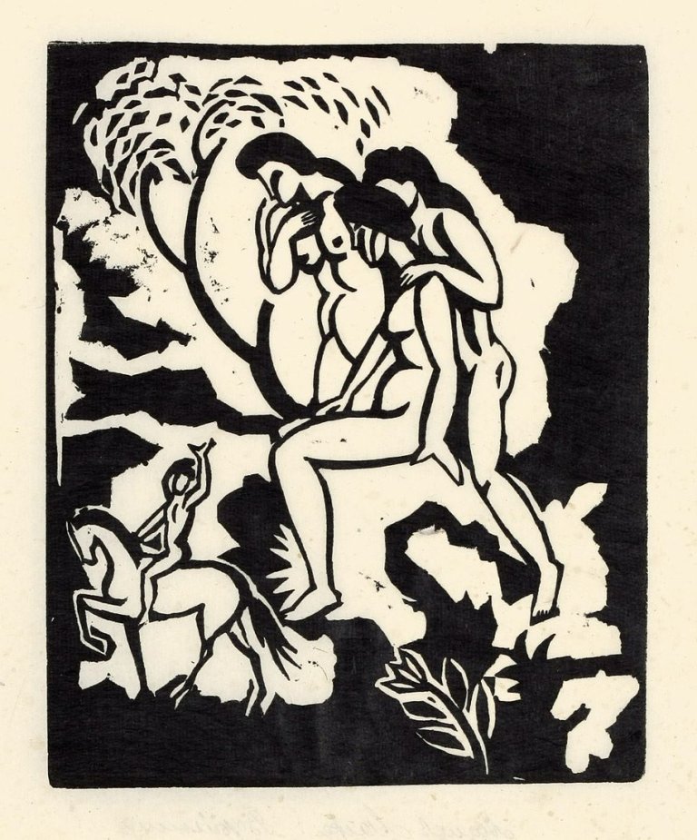 This picture shows the following artwork: August Macke. „Begrüßung“. 1912.