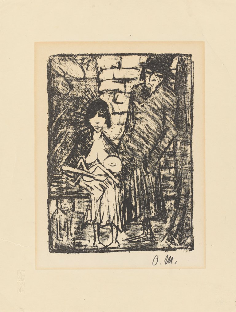 This picture shows the following artwork: Otto Mueller. „Polnische Familie“. 1920/21.