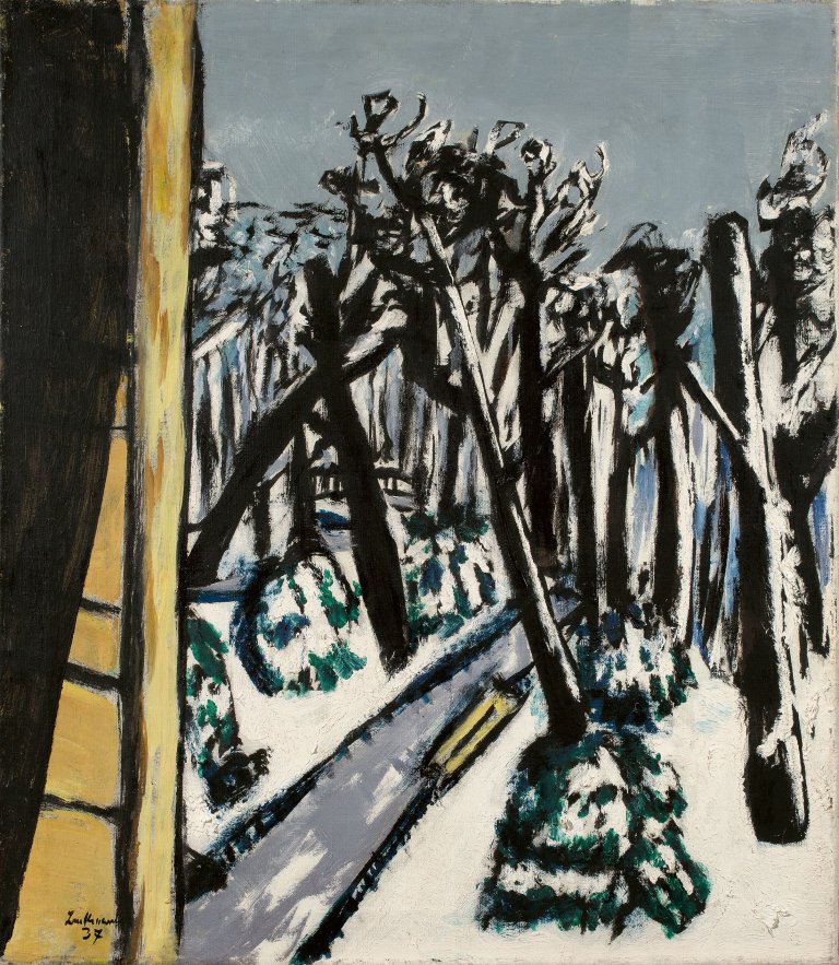 This picture shows the following artwork: Max Beckmann. „Tiergarten im Winter“. 1937.