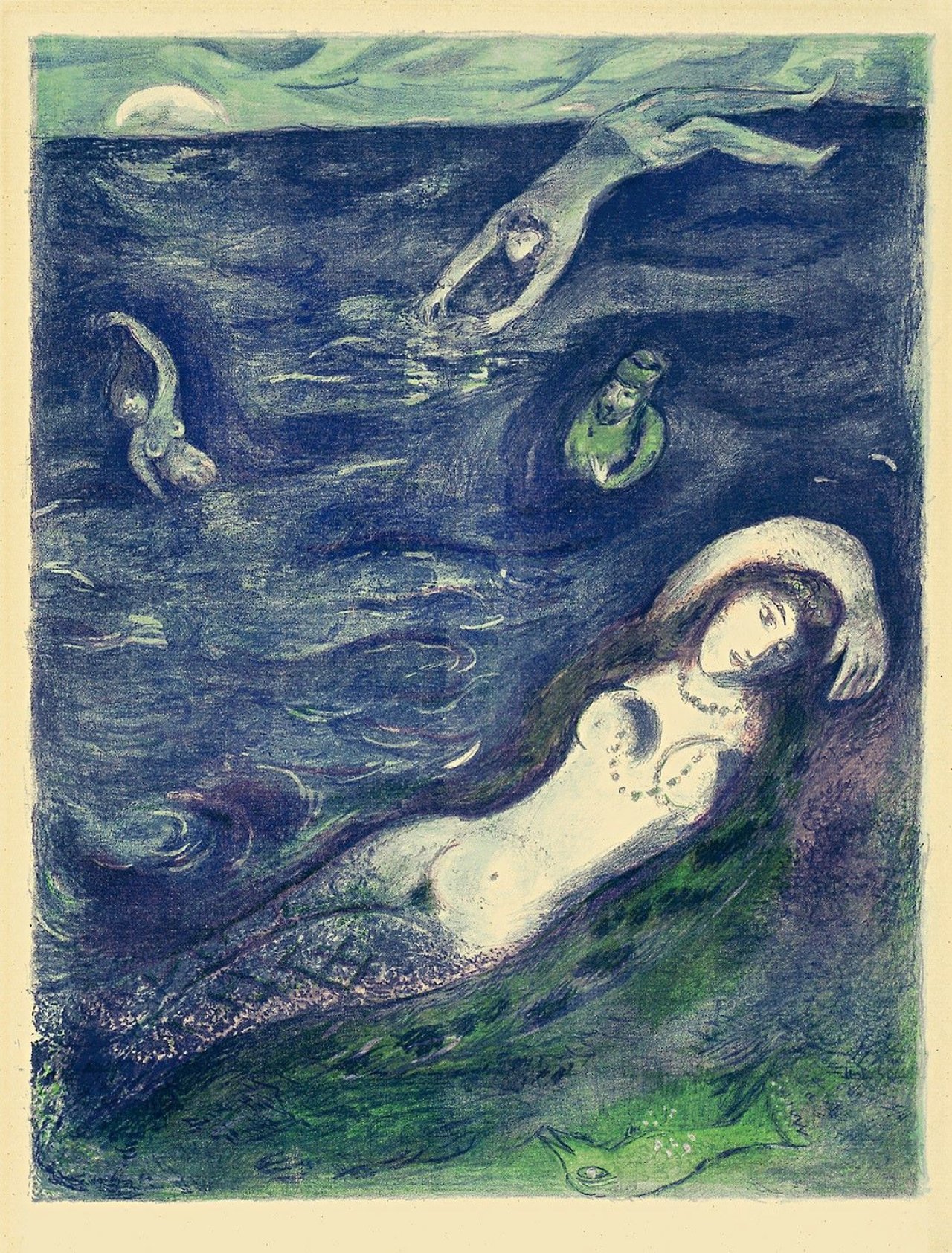 This picture shows the following artwork: Marc Chagall. Aus: „Arabian Nights“. 1948.
