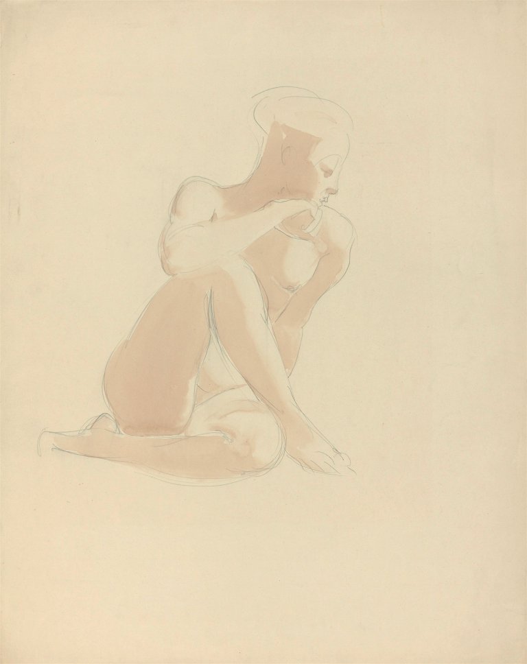 This picture shows the following artwork: Georg Kolbe. Nude.