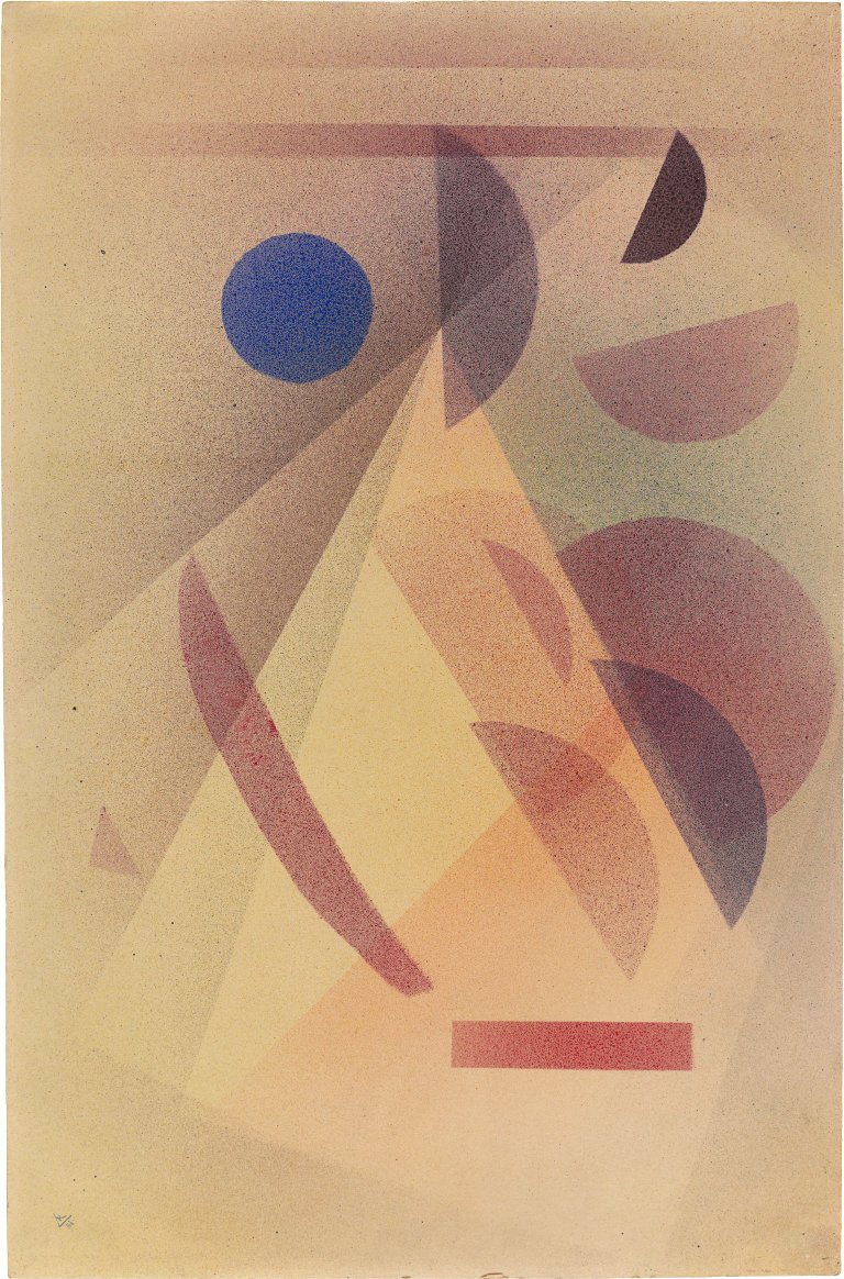 This picture shows the following artwork: Wassily Kandinsky. ”Hauptblau”. 1931.