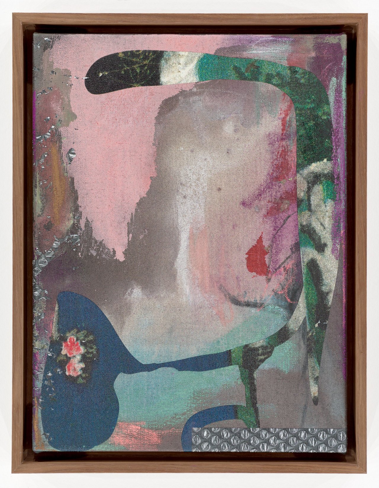 This picture shows the following artwork: Stefan Strumbel. ”Die Stelle an der etwas blieb”. 2025.