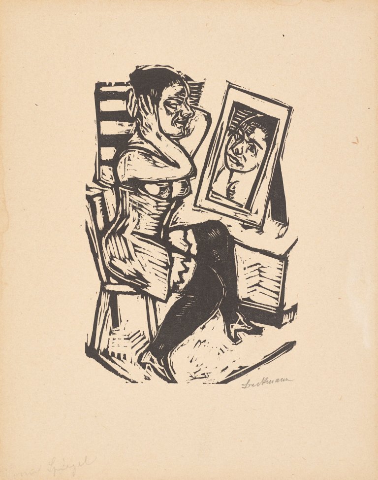 This picture shows the following artwork: Max Beckmann. ”Toilette”. 1923.
