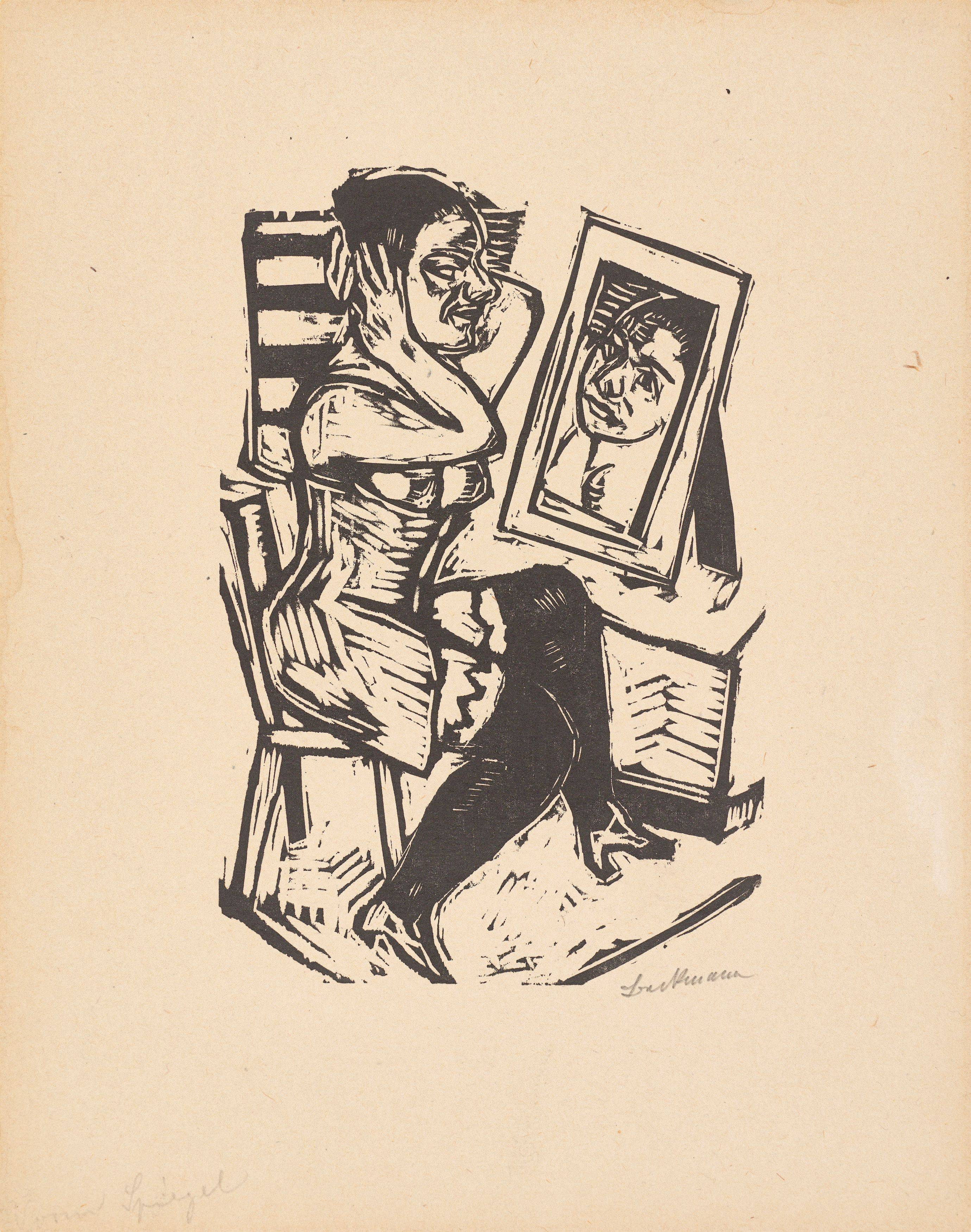 This picture shows the following artwork: Max Beckmann. ”Toilette”. 1923.