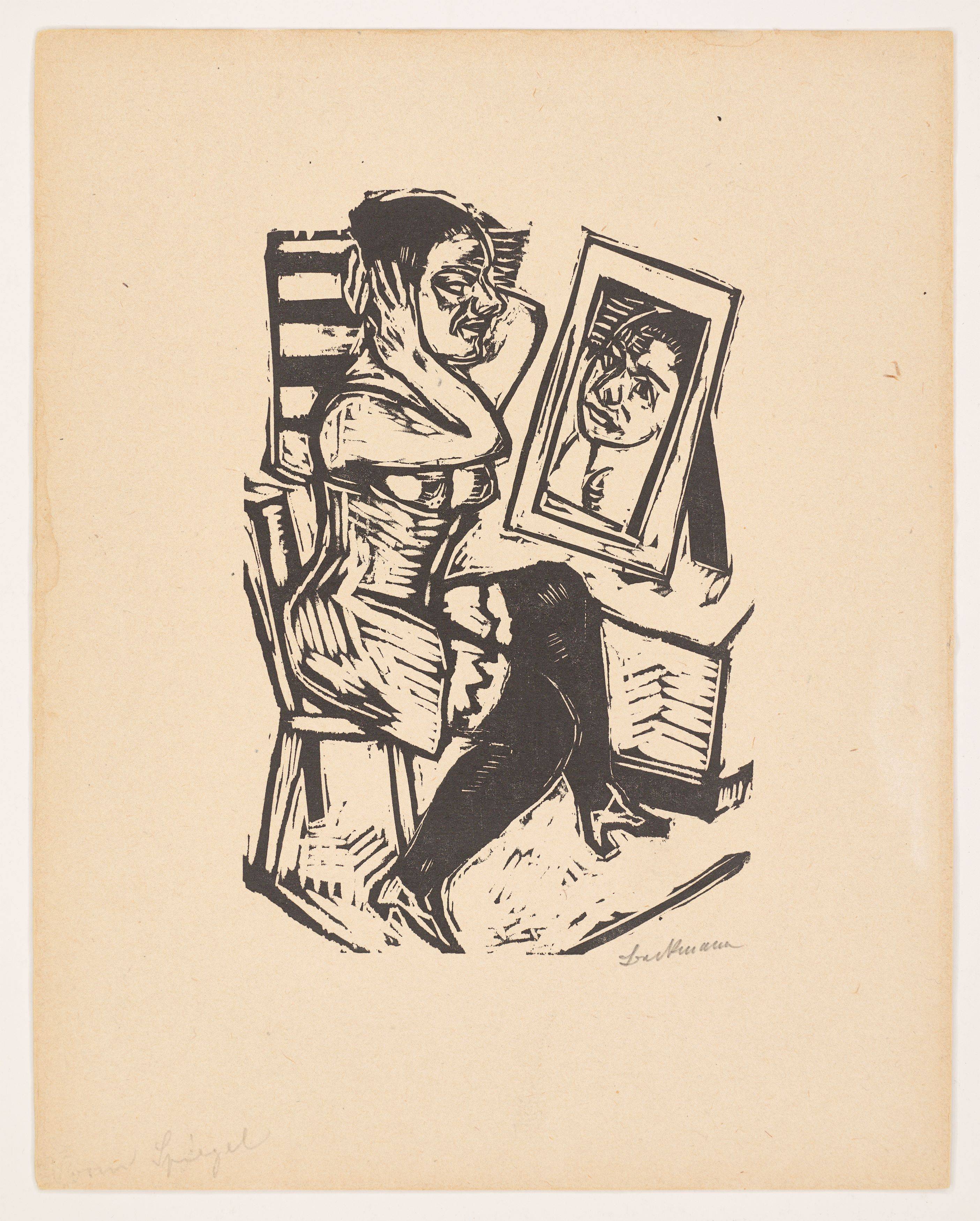 This picture shows the following artwork: Max Beckmann. ”Toilette”. 1923.
