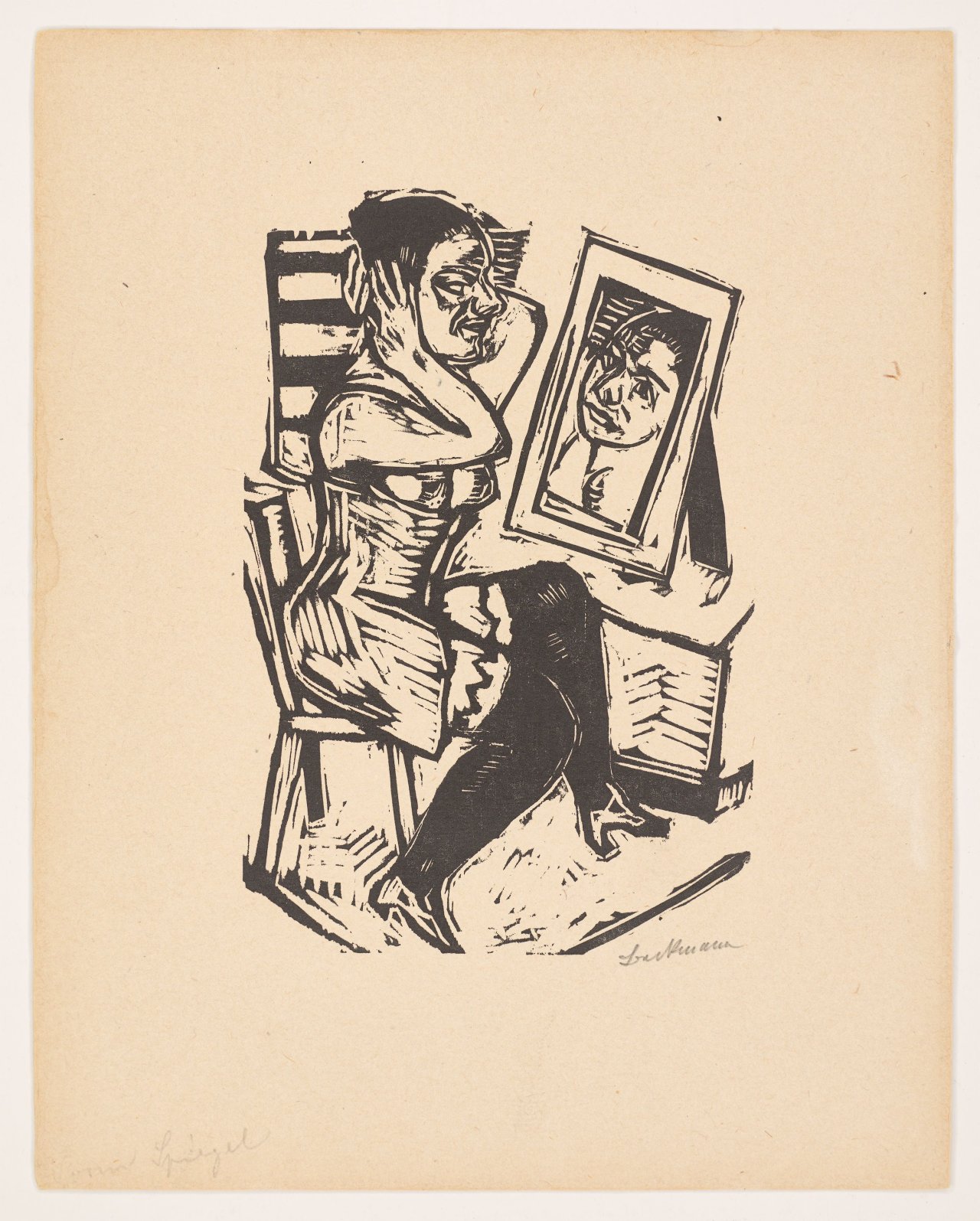 This picture shows the following artwork: Max Beckmann. ”Toilette”. 1923.