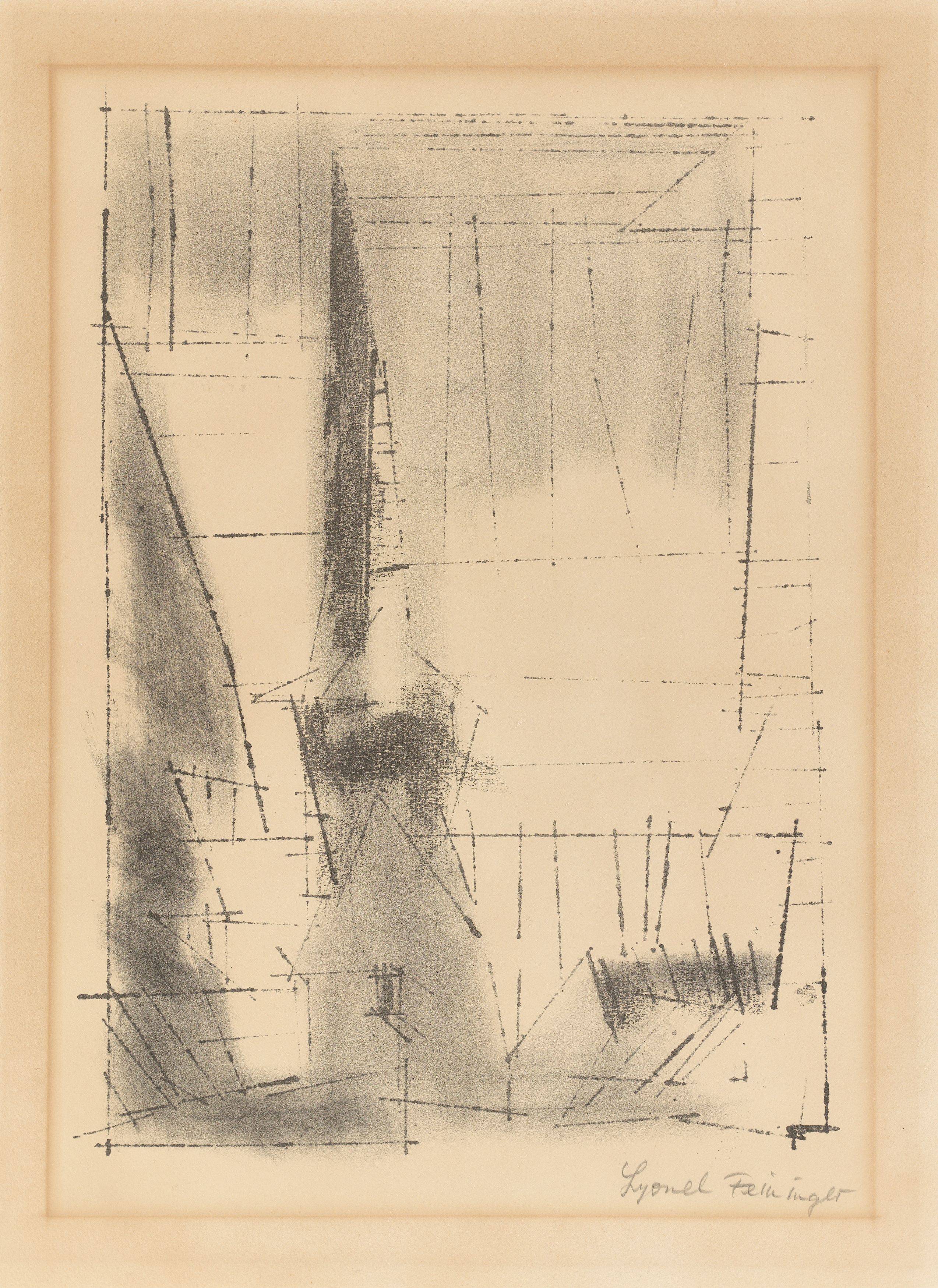 This picture shows the following artwork: Lyonel Feininger. ”Gelmeroda”. 1955.