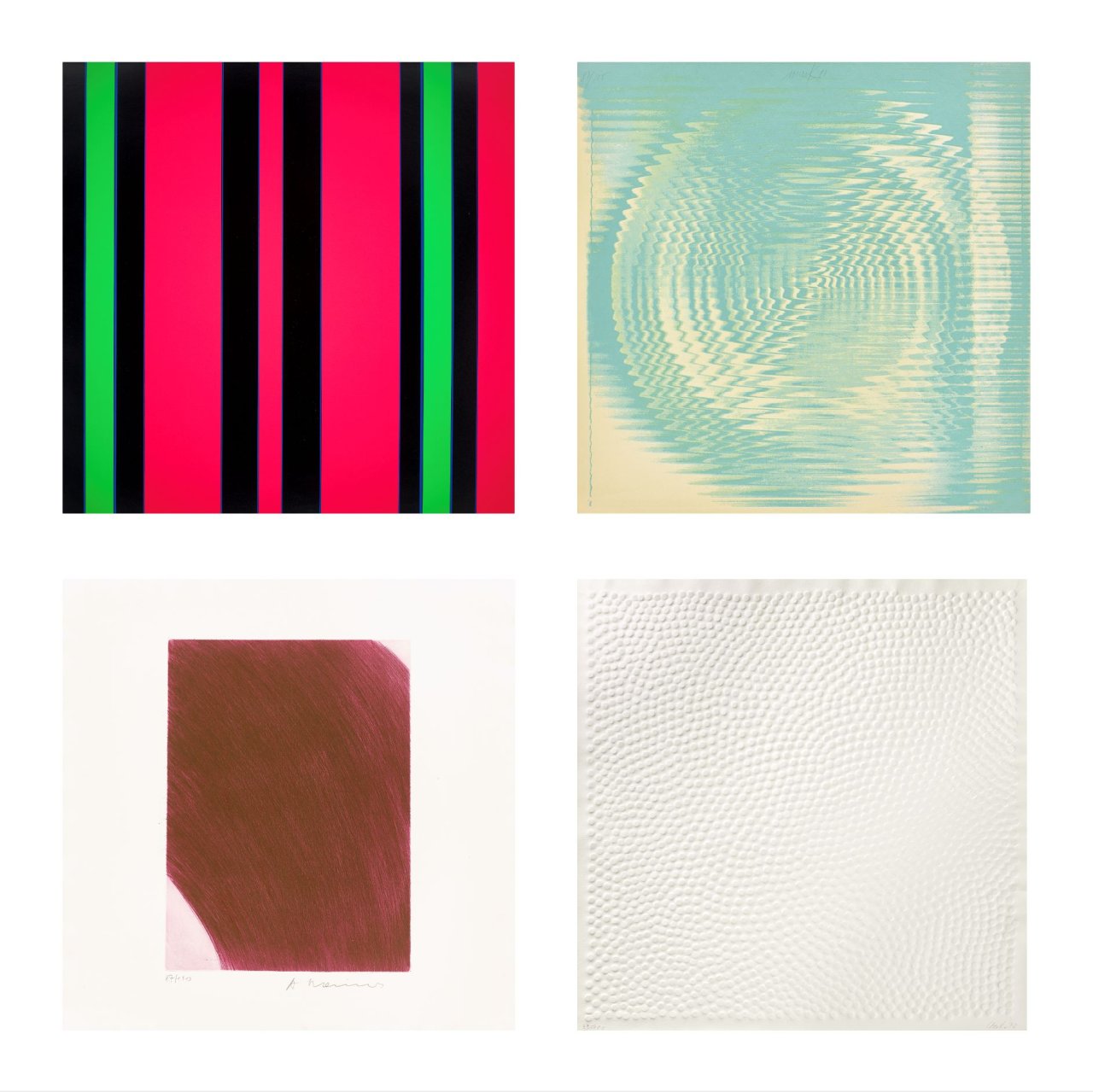 This picture shows the following artwork:  Portfolio. ”8 Künstler”. 1971/72.