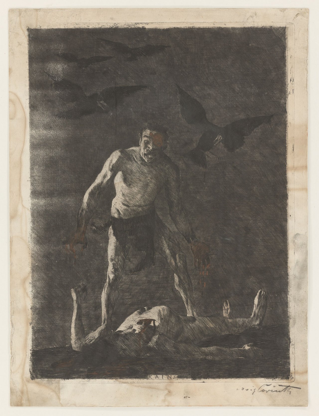 This picture shows the following artwork: Lovis Corinth. ”Kain”. 1895.