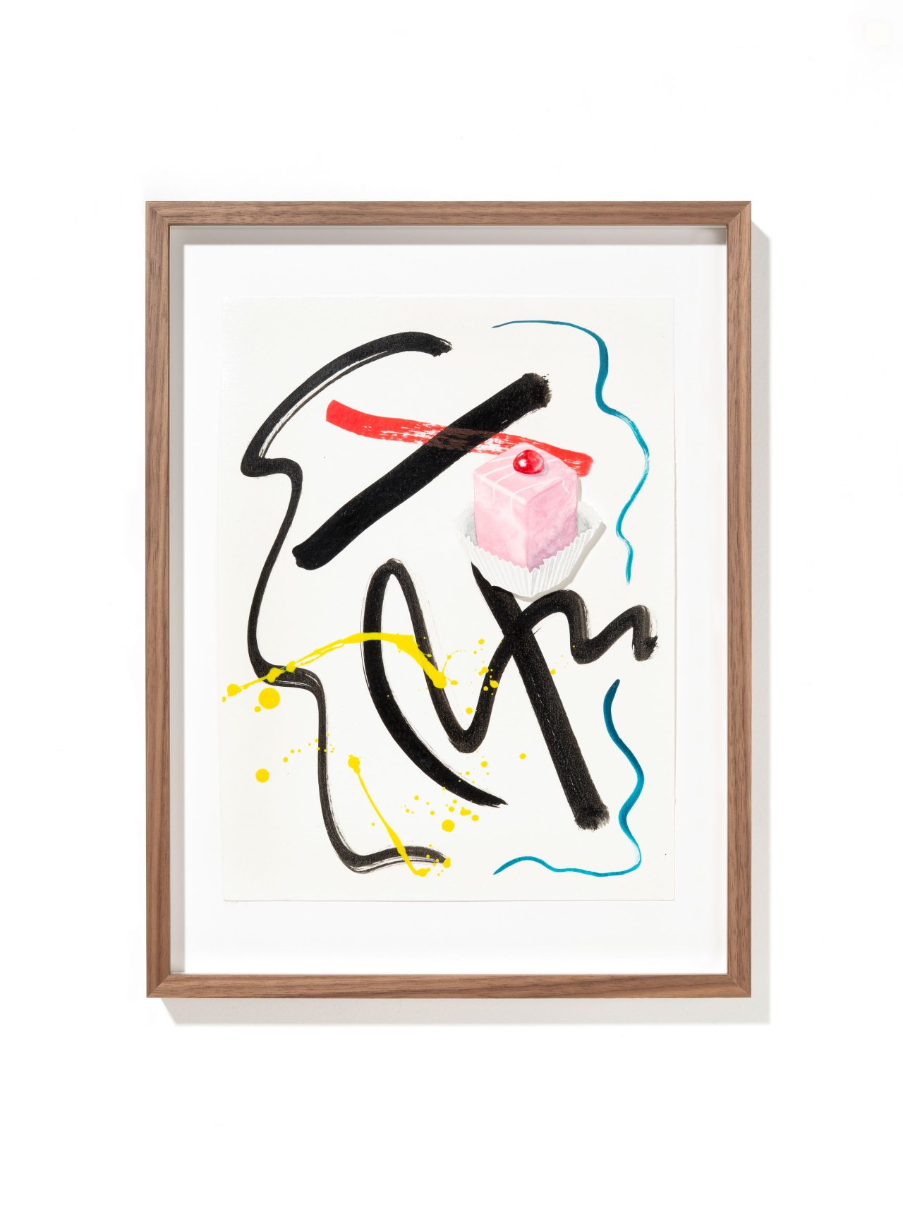 This picture shows the following artwork:  Albrecht/Wilke. ”Kleiner Punschkrapfen”. 2025.