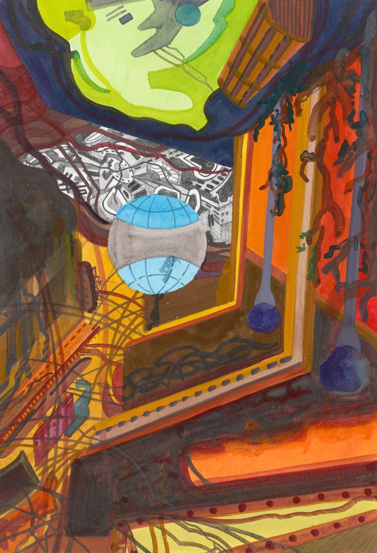 This picture shows the following artwork: Franz Ackermann. Untitled.